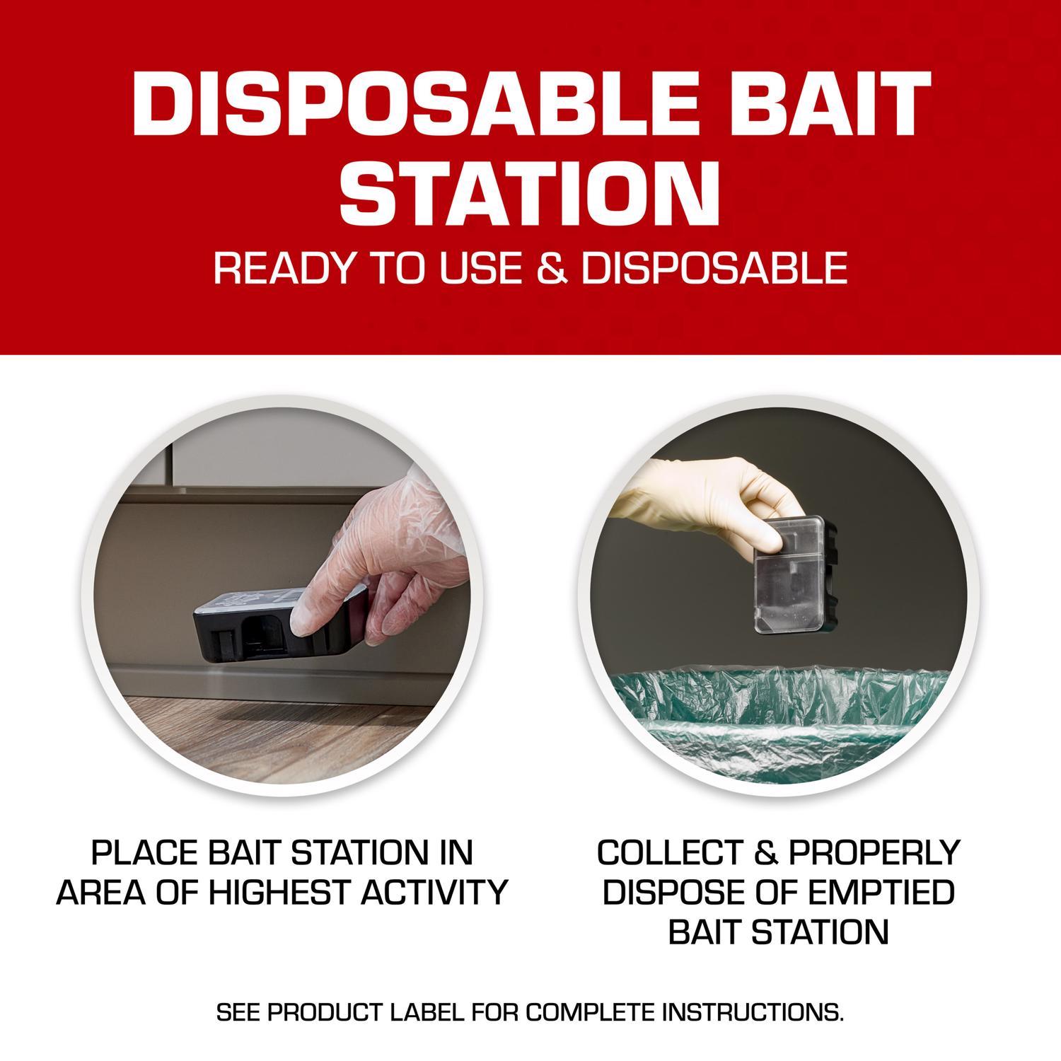 Tomcat Bait Station and Bait Blocks For Mice 4 oz 4 pk