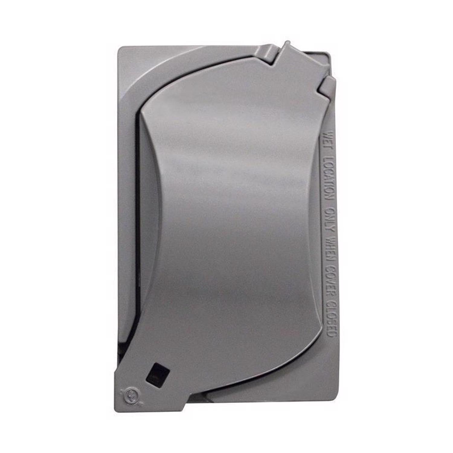 Sigma Engineered Solutions Rectangle Metal 1 gang 4.57 in. H X 2.81 in. W Universal Cover
