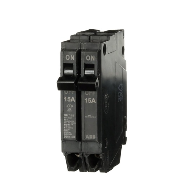 ABB 15-amp/15-amp 2 -Pole Tandem Circuit Breaker
