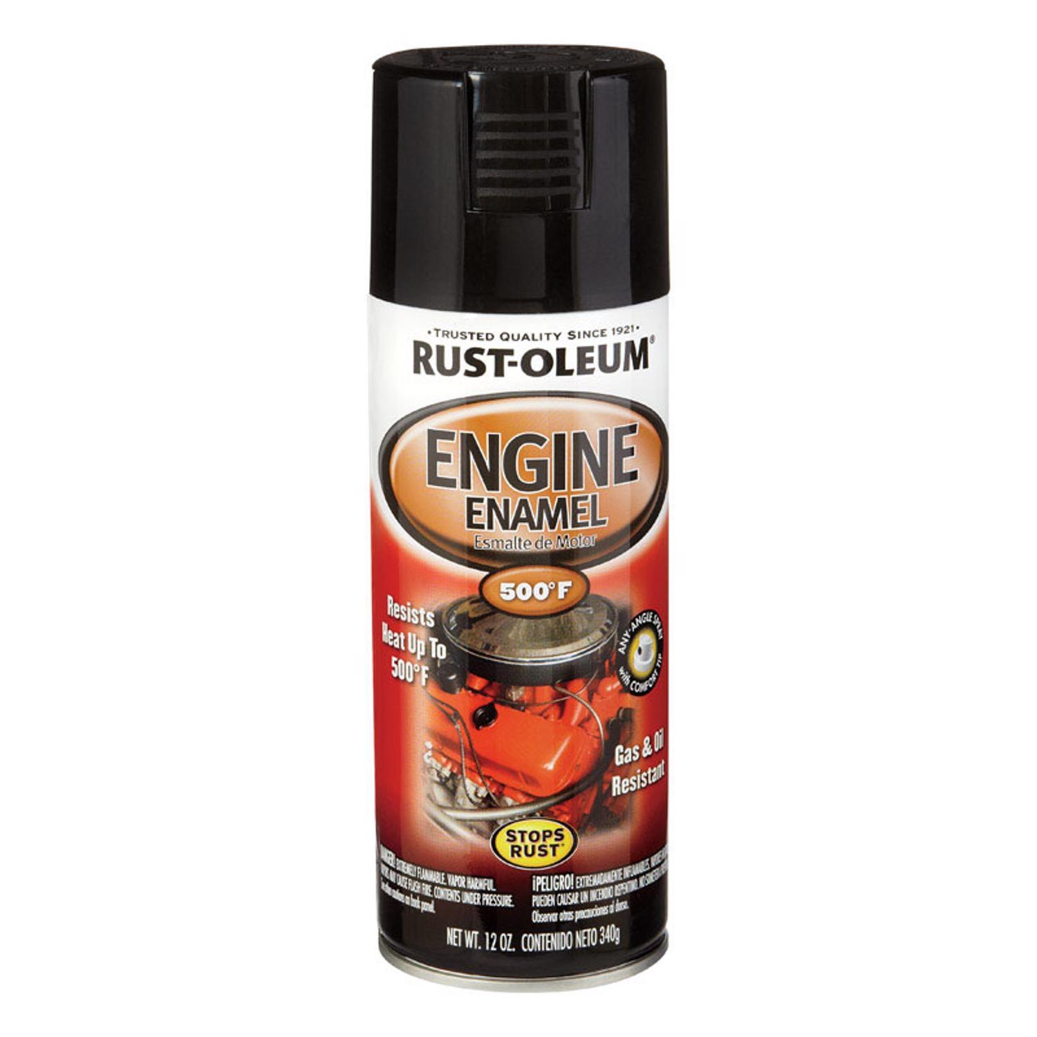 Rust-Oleum Stops Rust Gloss Black Engine Enamel Spray 12 oz
