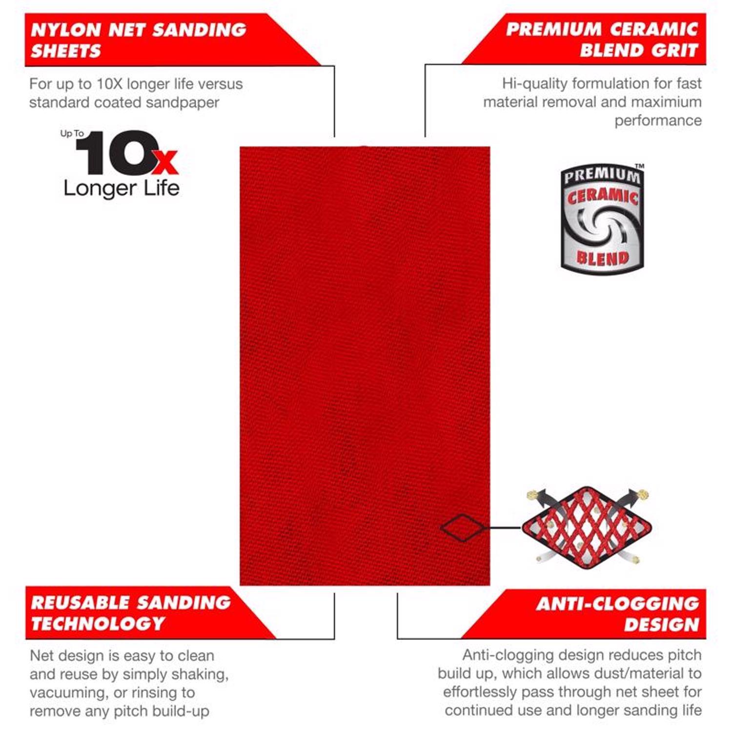 Diablo SandNet 5 in. L X 2-3/4 in. W 120 Grit Medium Block Hand Sanding Pad