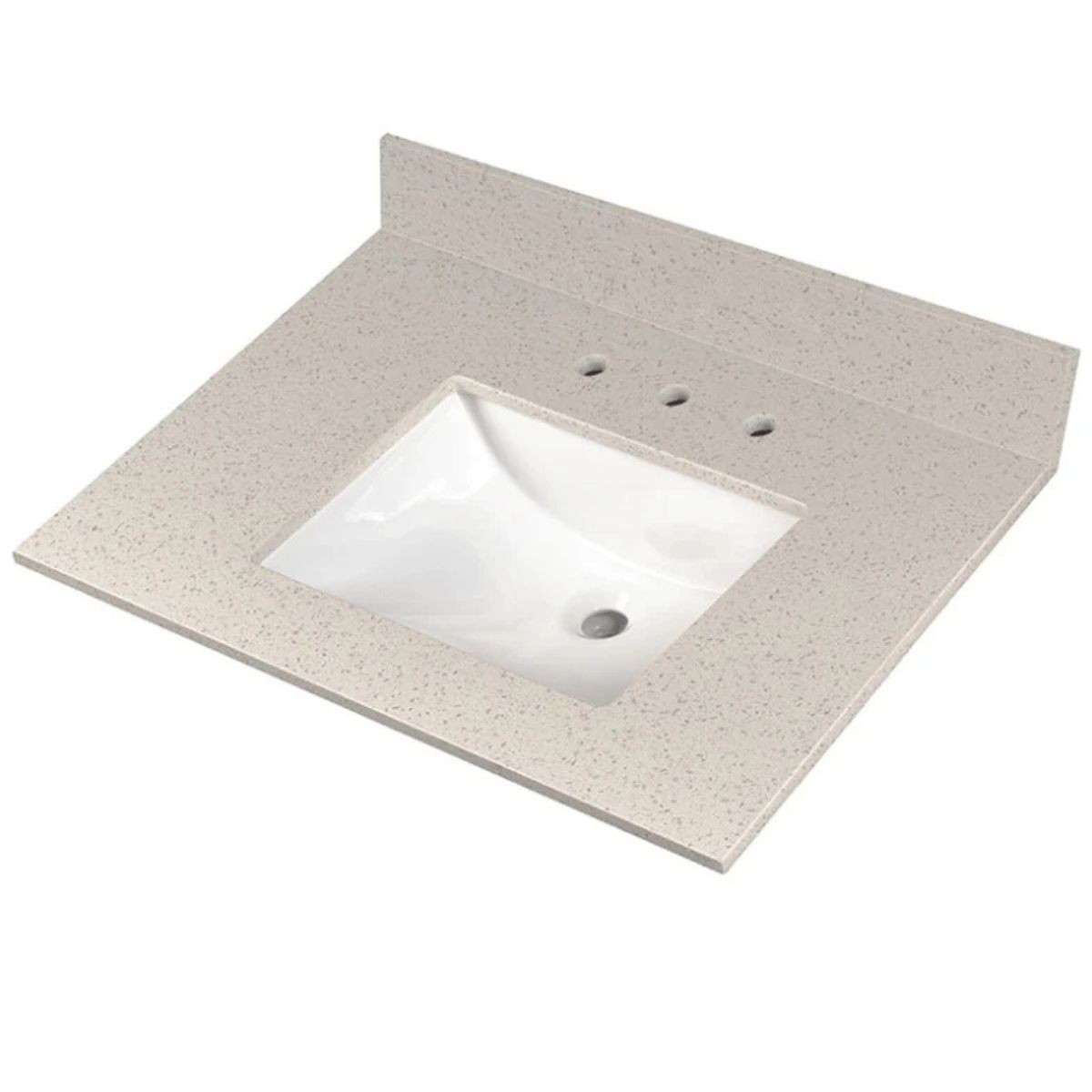 MSI Iced White 37 in.x 22 in. Polished Vanity Top