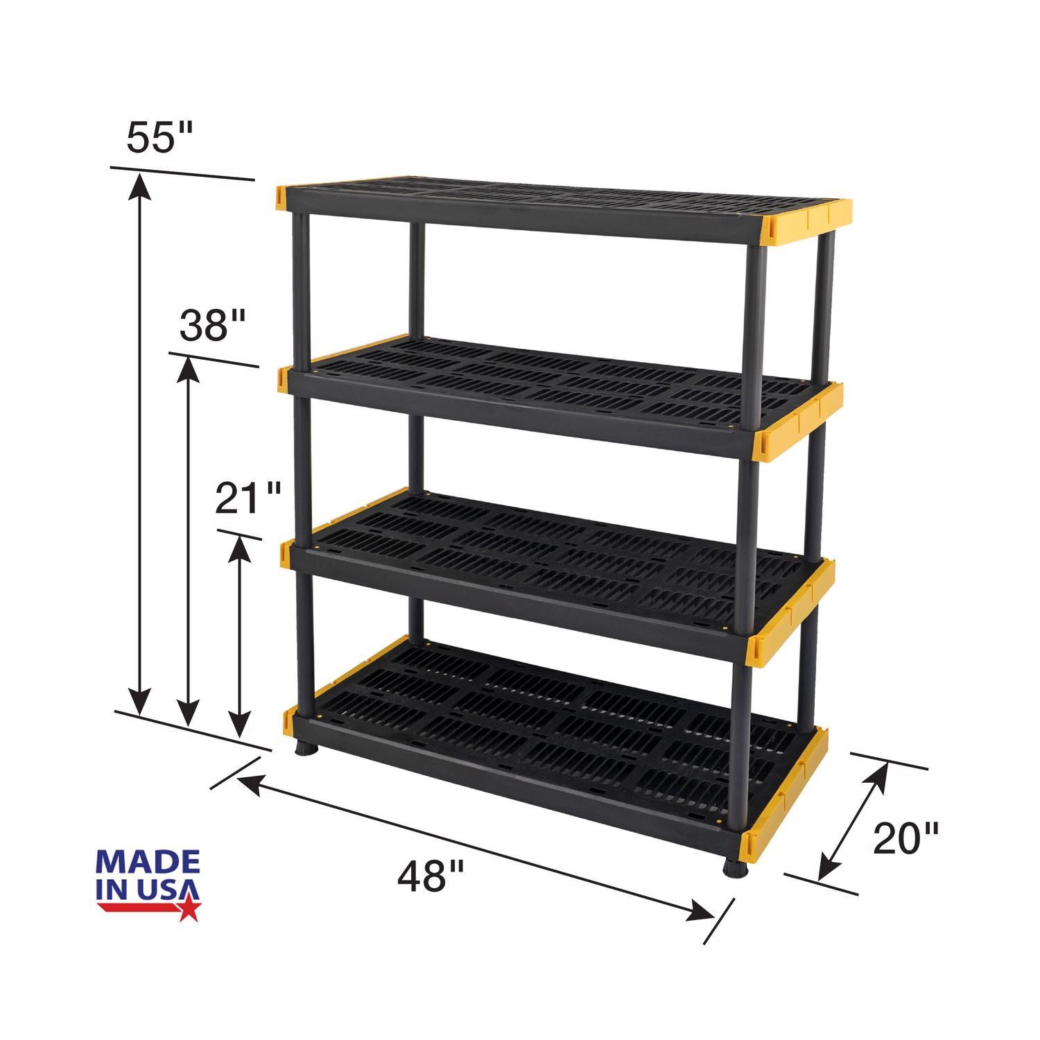 Tough Shelf 55 in. H X 48 in. W X 20 in. D Resin Shelving Unit