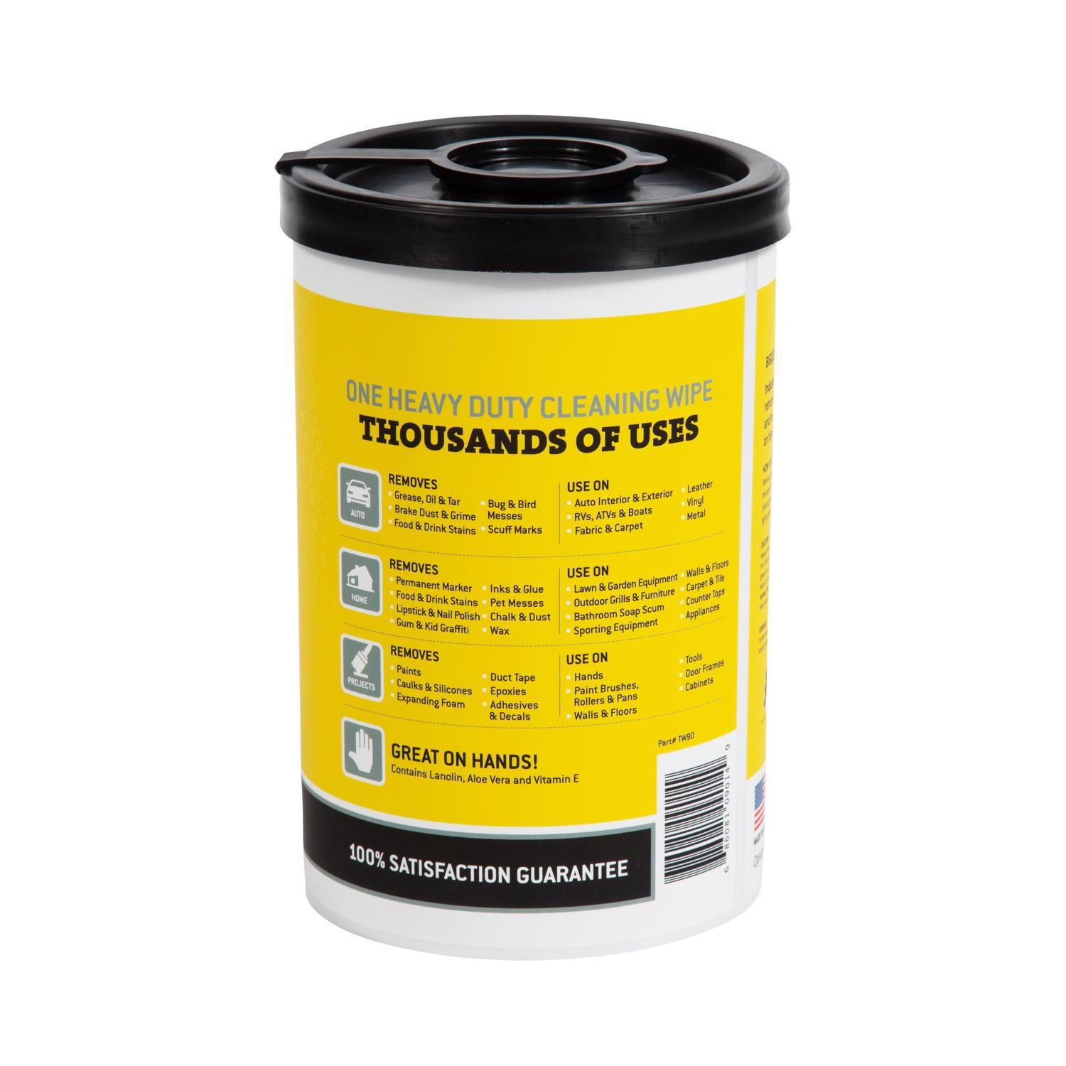 Tub O Towels Heavy Duty Fiber Weave Cleaning Wipes 12 in. W X 10 in. L 90 pk