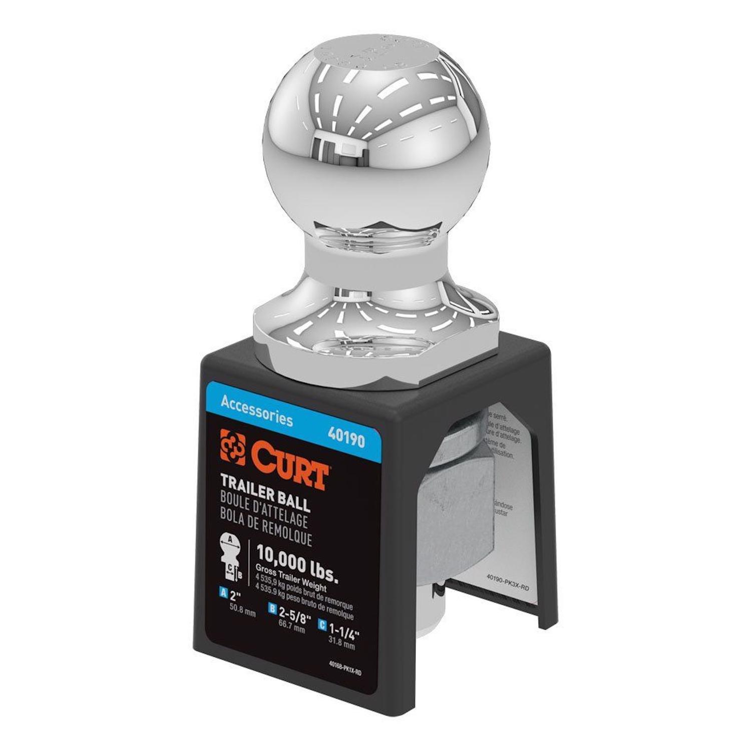 CURT 10000 lb. cap. 2 in. Hitch Ball