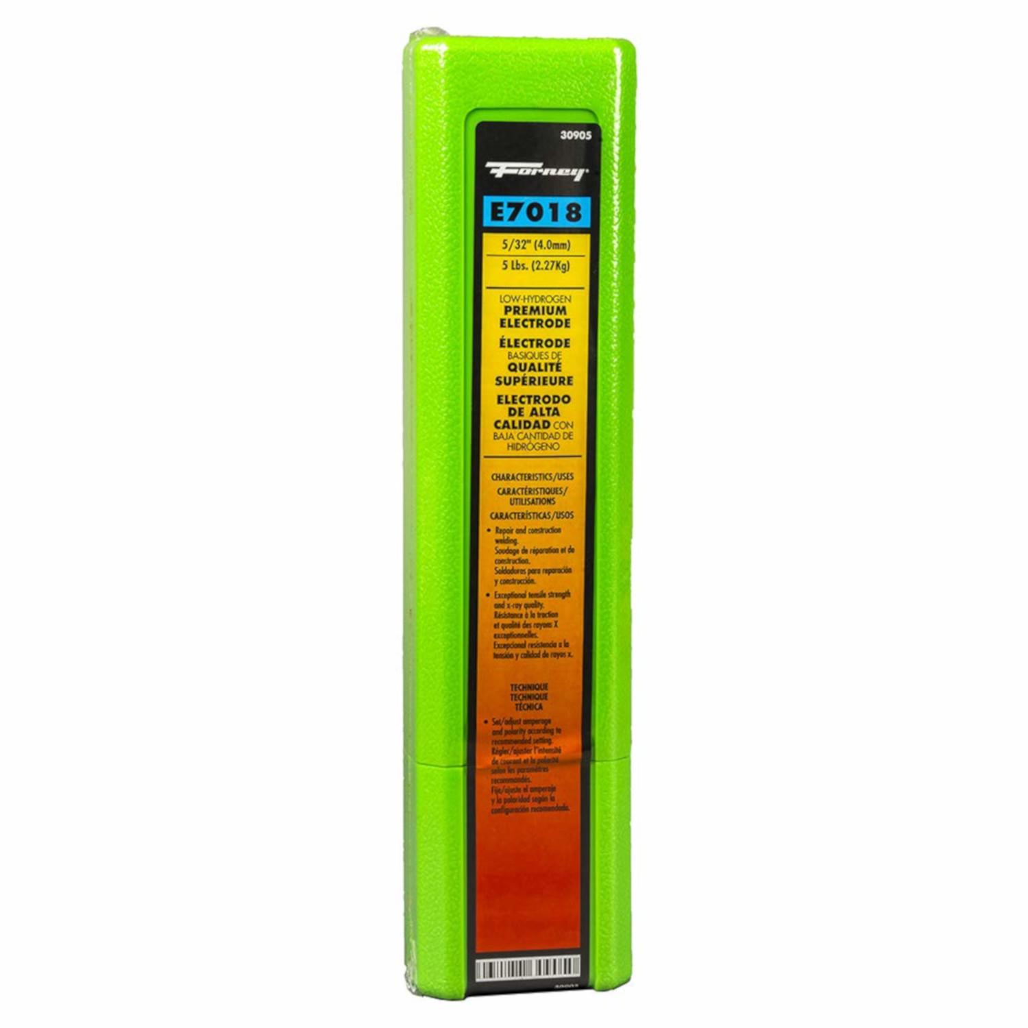 Forney 5/32 in. D X 14.5 in. L E7018 Mild Steel Welding Electrodes 84000 psi 5 lb