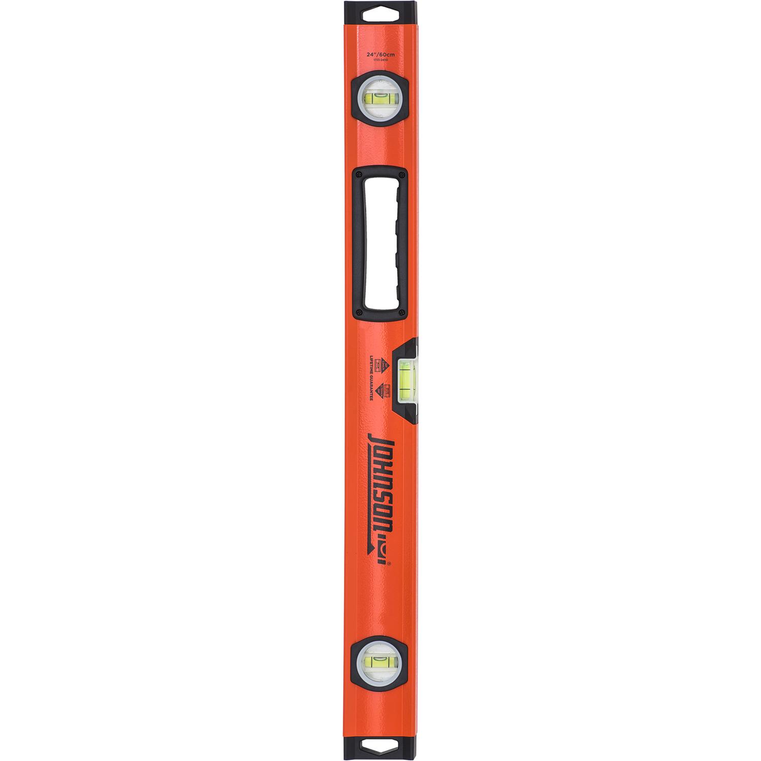 Johnson 24 in. Aluminum Box Level 3 vial