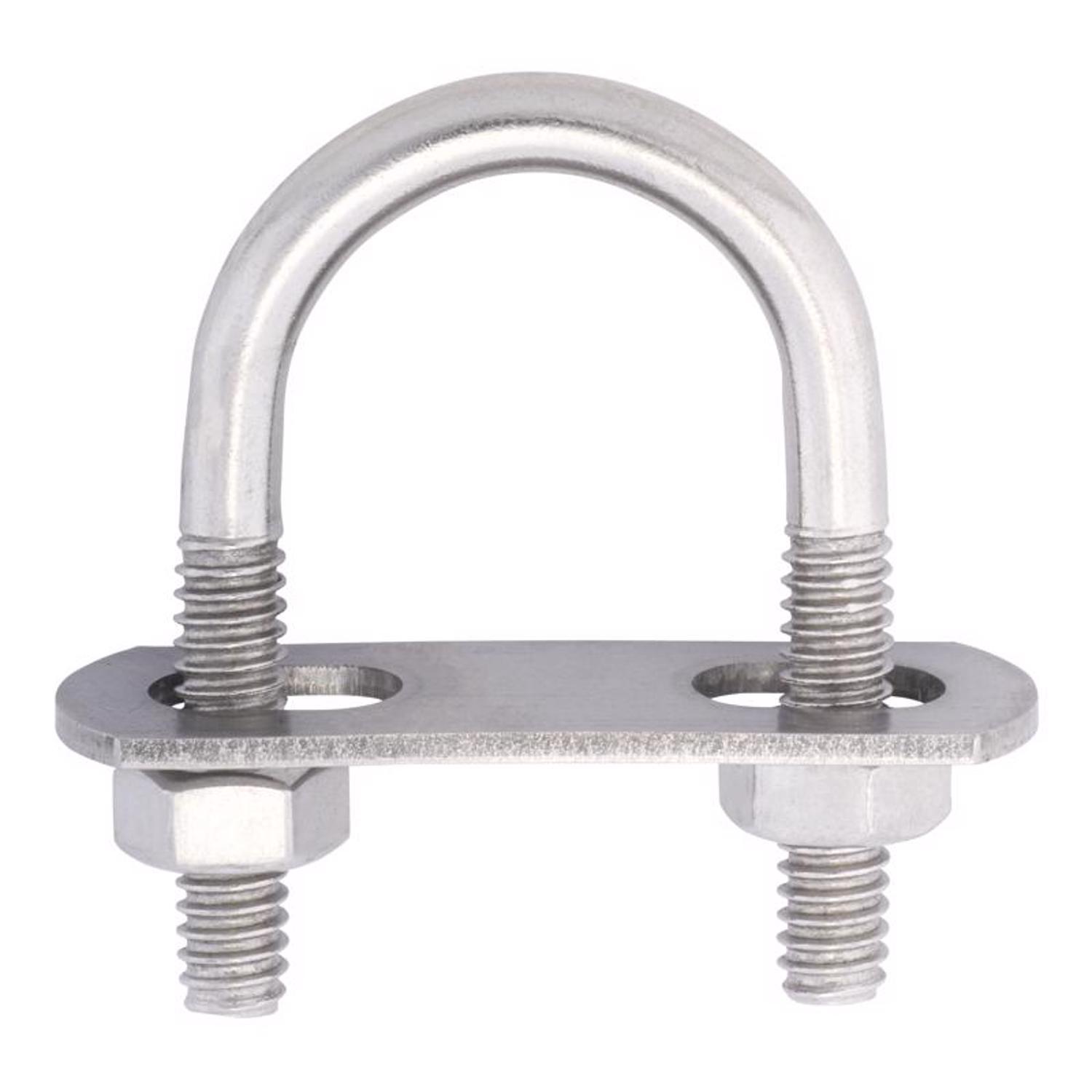 Hampton 1/4 in. X 1 in. W X 1-3/4 in. L Coarse Stainless Steel U-Bolt