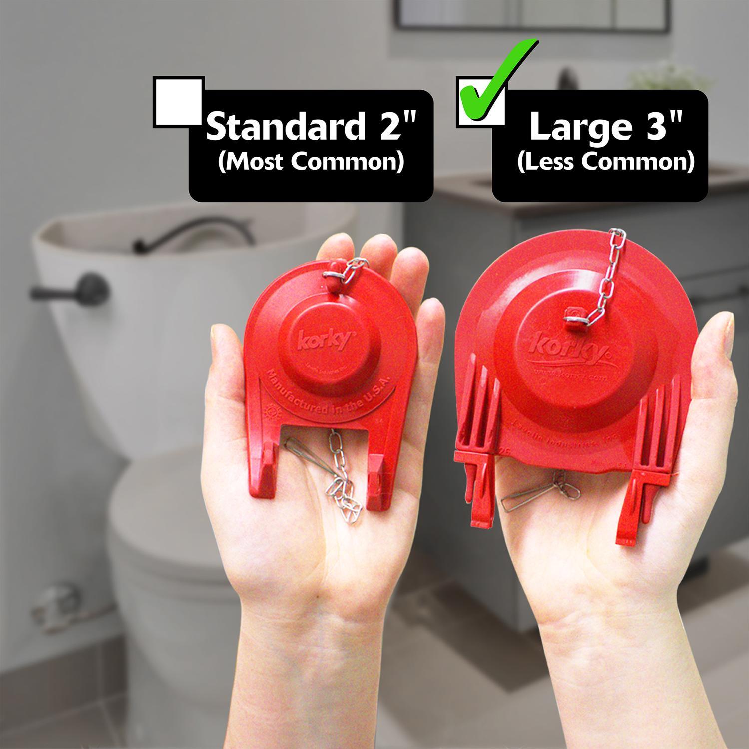 Korky QuietFILL Platinum Large 3 inch Flapper Fill Valve And Flapper Kit