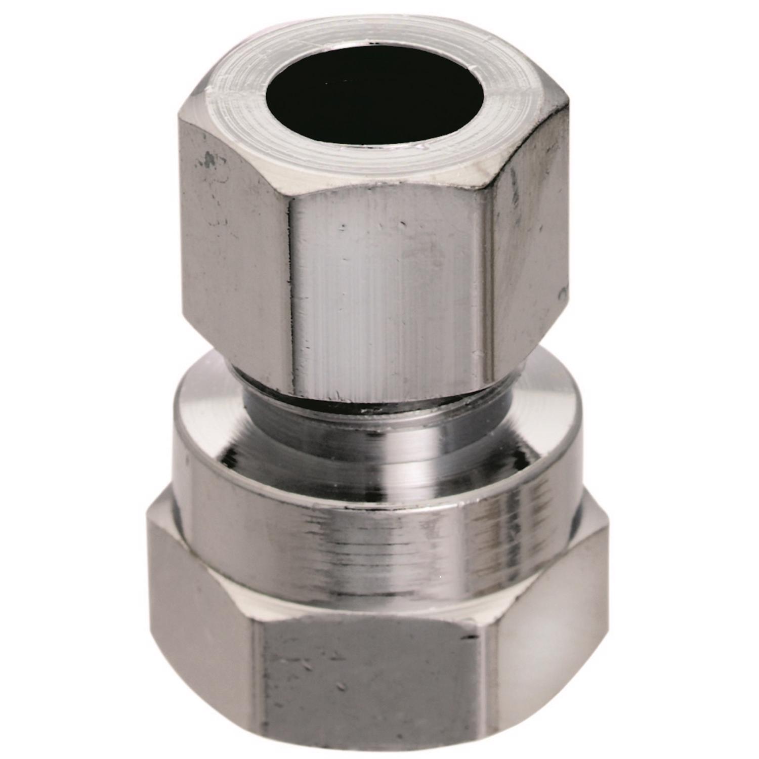 Ace 3/8 in. FPT 3/8 in. D Compression Brass Straight Connector