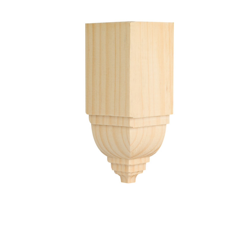Alexandria Moulding Inside Crown Trim Block Pine 4-1/2in. H x 1-3/4in. W x 1-3/4in. D