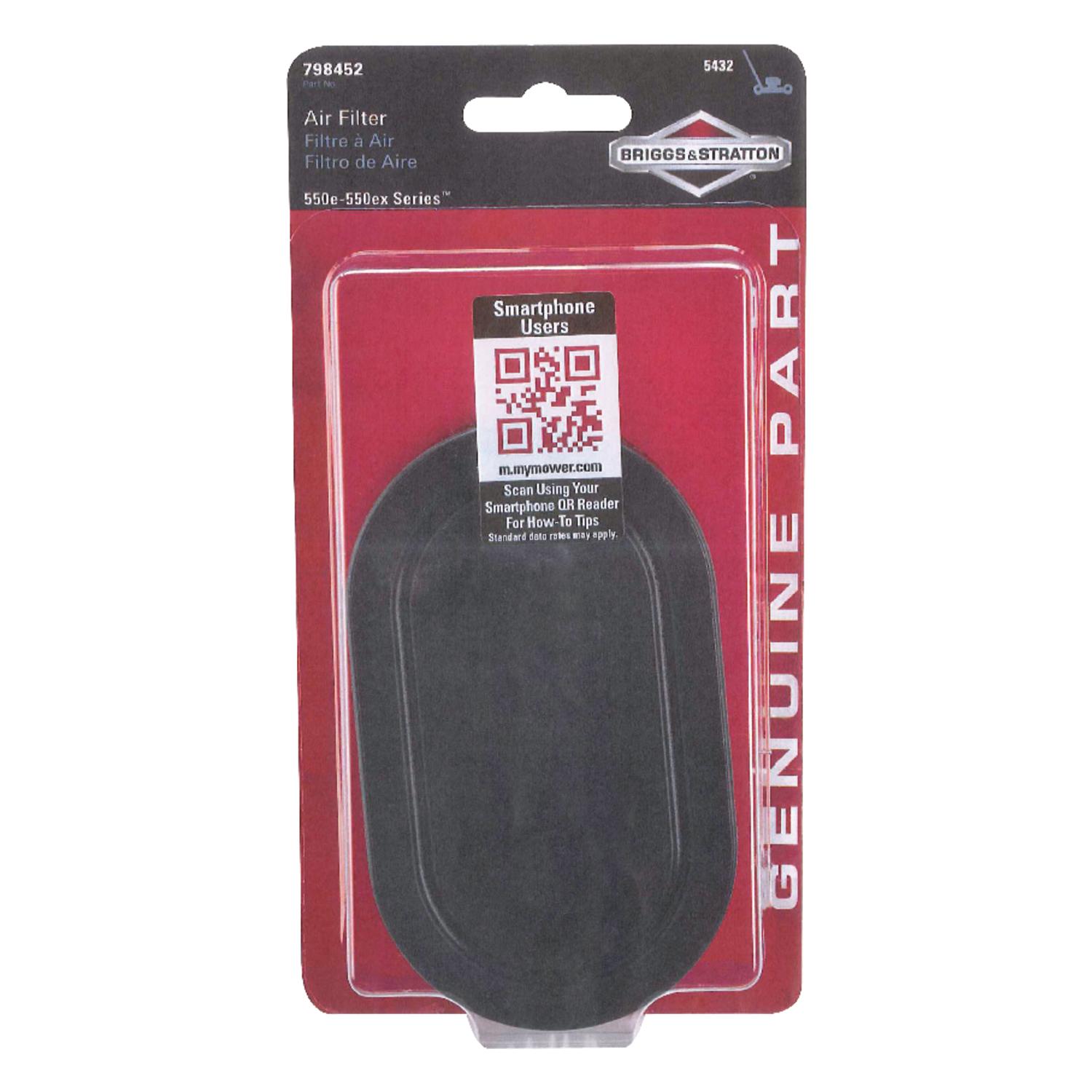 Briggs & Stratton 550e-550ex Small Engine Air Filter For 550e-550ex Series