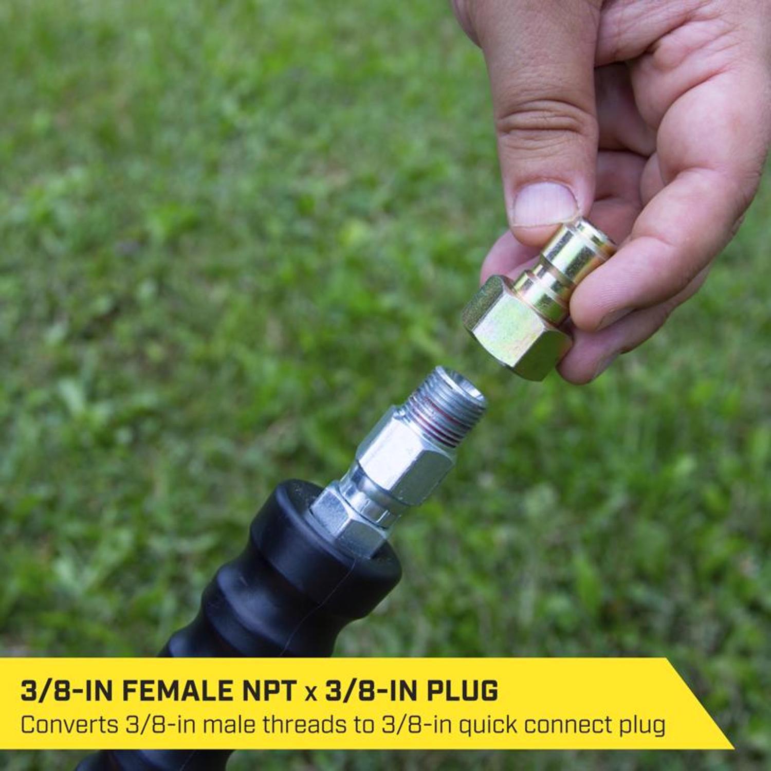 SurfaceMaxx 3/8-in Female NPT x 3/8-in Quick Connect Plug 4200 psi