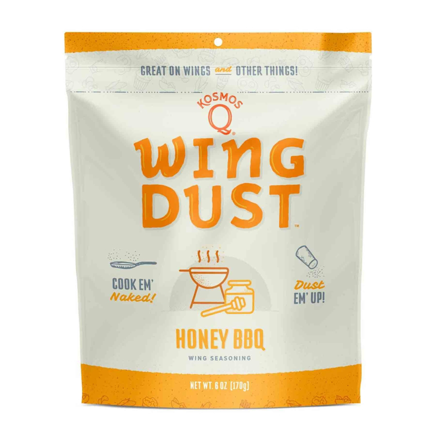 Kosmos Q Wing Dust Honey Barbecue Wing Seasoning 6 oz
