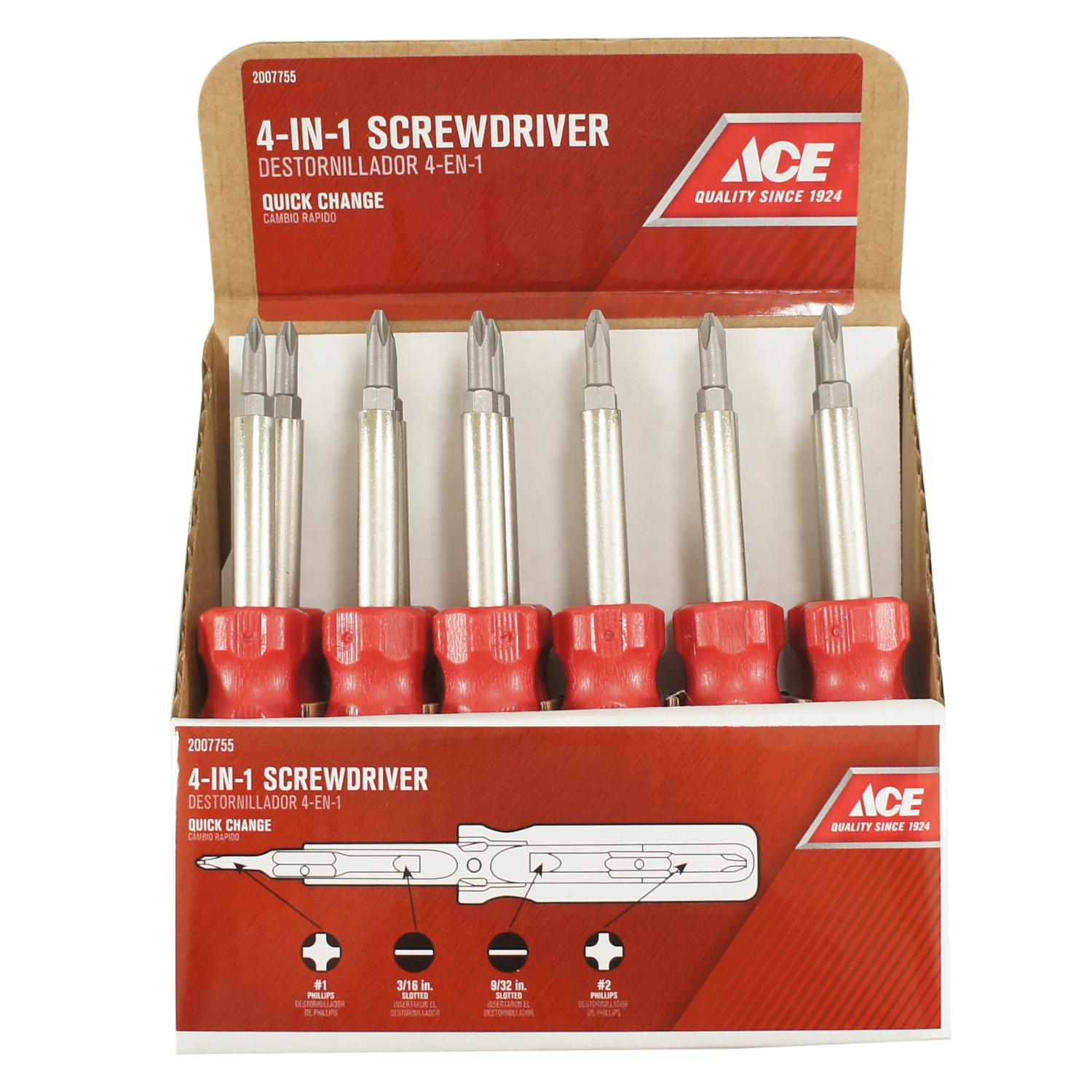 thumbnail interactive-video image 1 of Handy 4-in-1 Multi-Functional Screwdriver With Magnetic Tip & Extra Bits - Compact Tool Kit 1 of 5