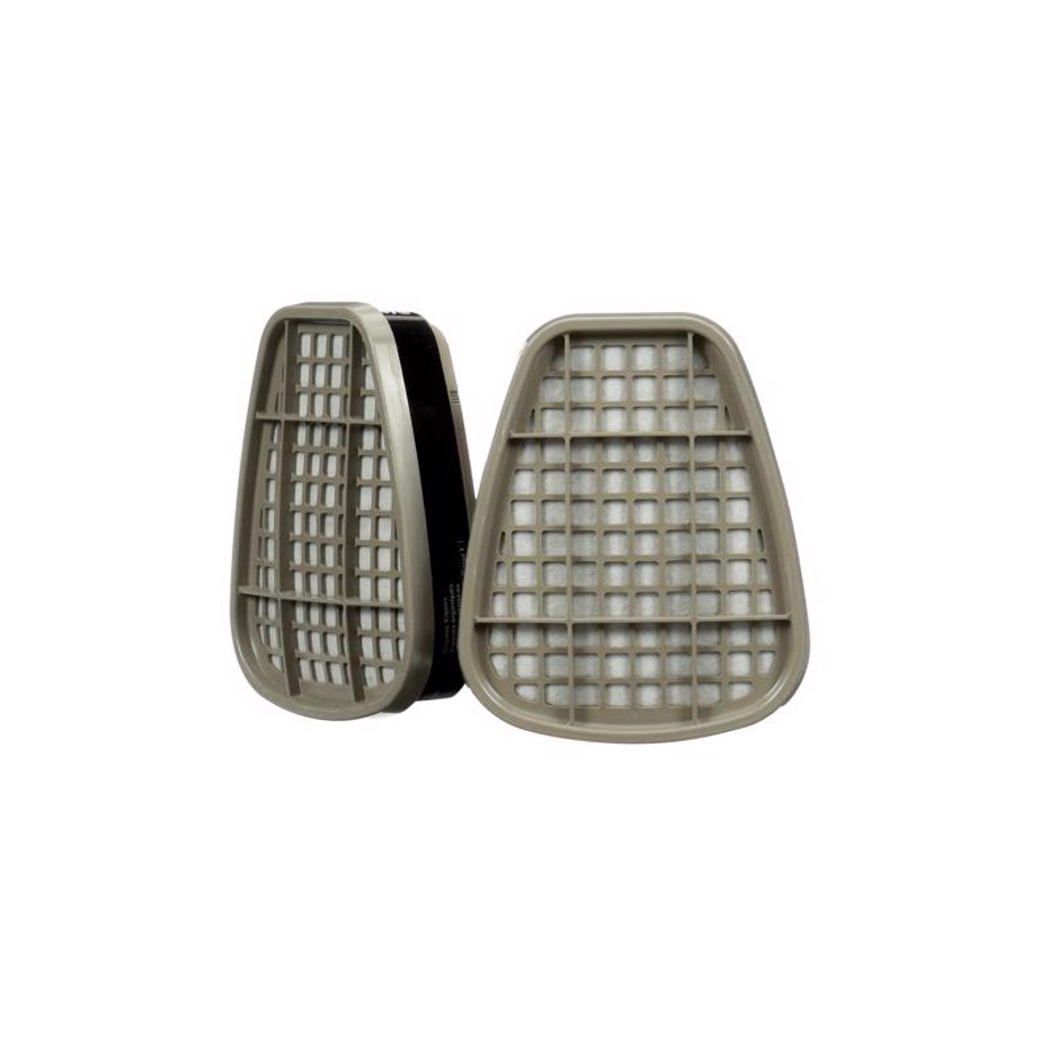 3M KN95 Sanding and Lead Paint Removal Replacement Cartridge 6000 Gray 1 pair