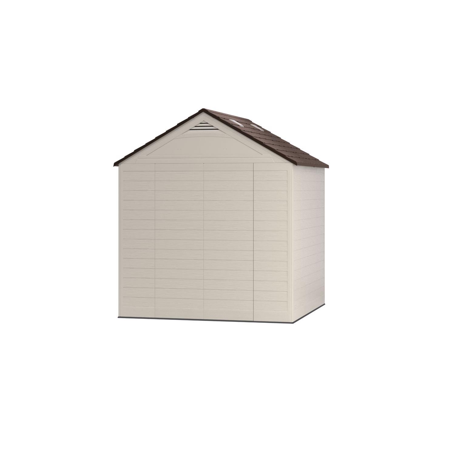Suncast Cloverdale 7 ft. x 7 ft. Resin Horizontal Peak Storage Shed