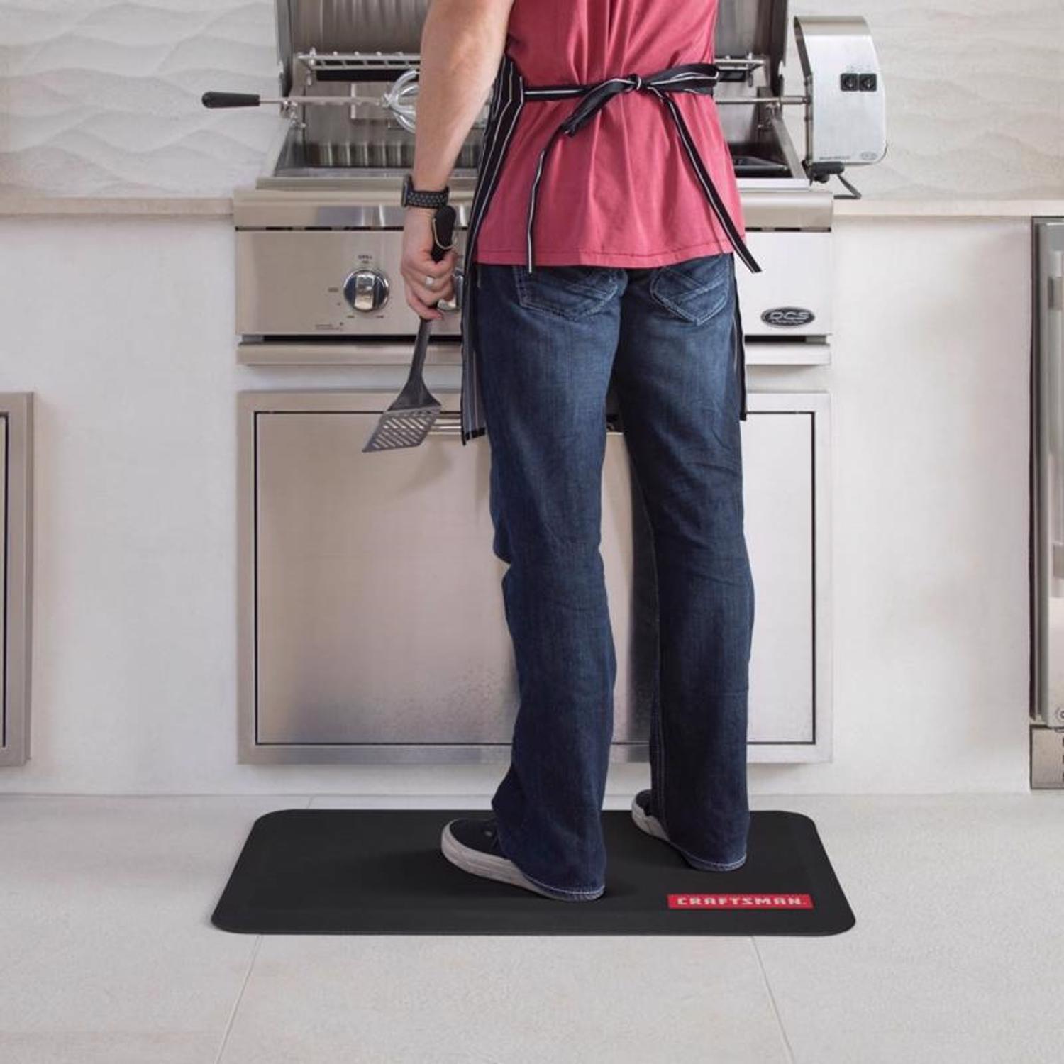 Craftsman 20 in. W X 32 in. L Black Polyurethane Foam Anti-Fatigue Mat