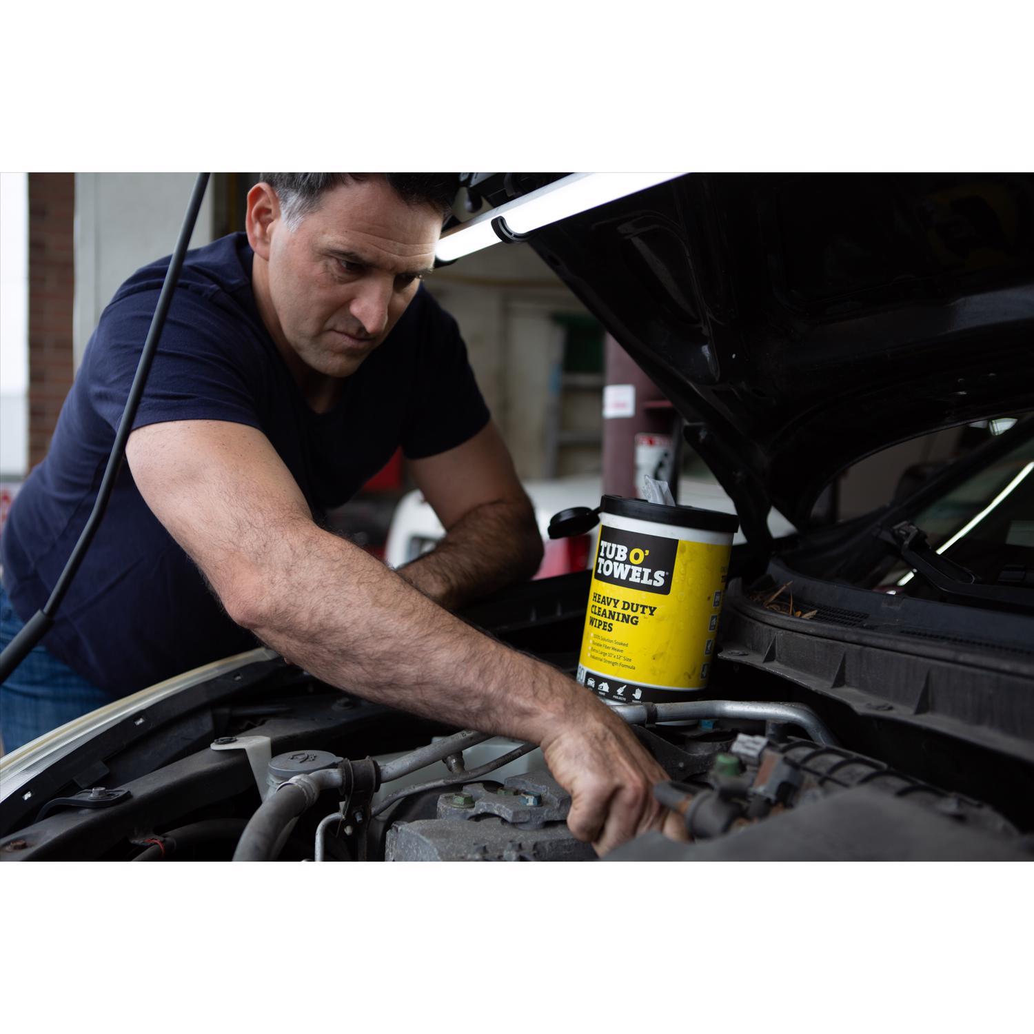 Tub O Towels Heavy Duty Fiber Weave Cleaning Wipes 12 in. W X 10 in. L 90 pk