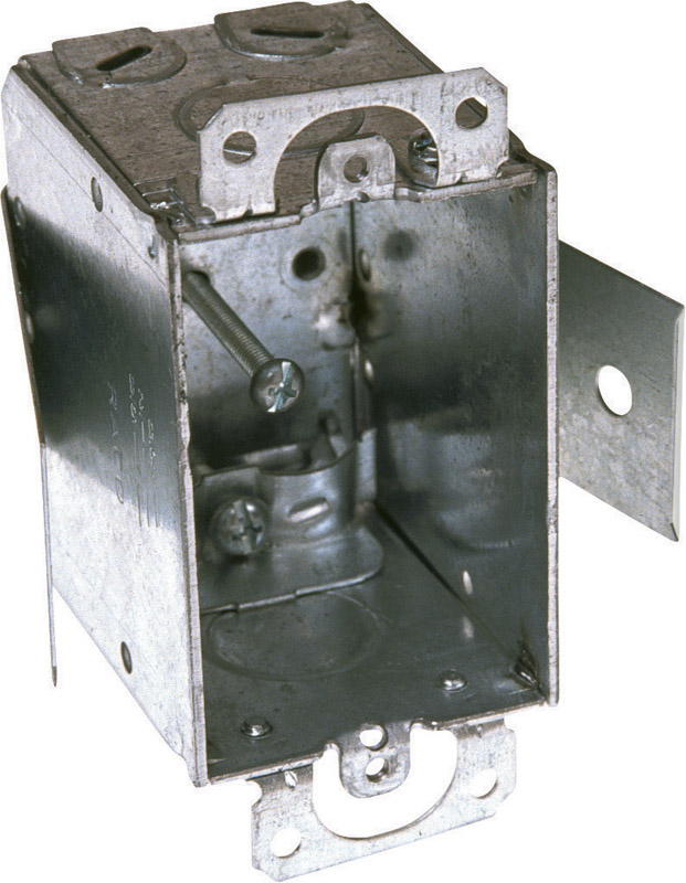 Raco 12.5 cu in Rectangle Steel 1 gang Switch Box Gray
