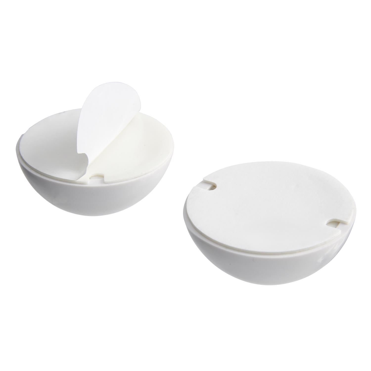 Ace 2-3/8 in. W Rubber White Wall Door Stop Mounts to wall 0 in.