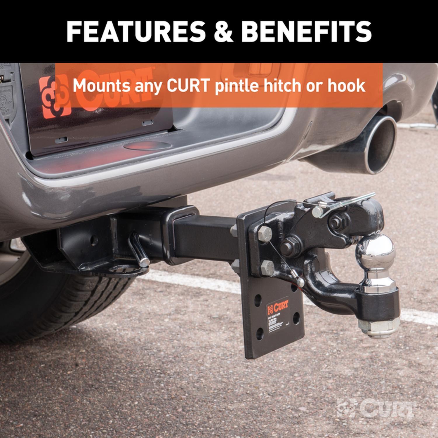 CURT 10000 lb. cap. Pintle Mounting Plate