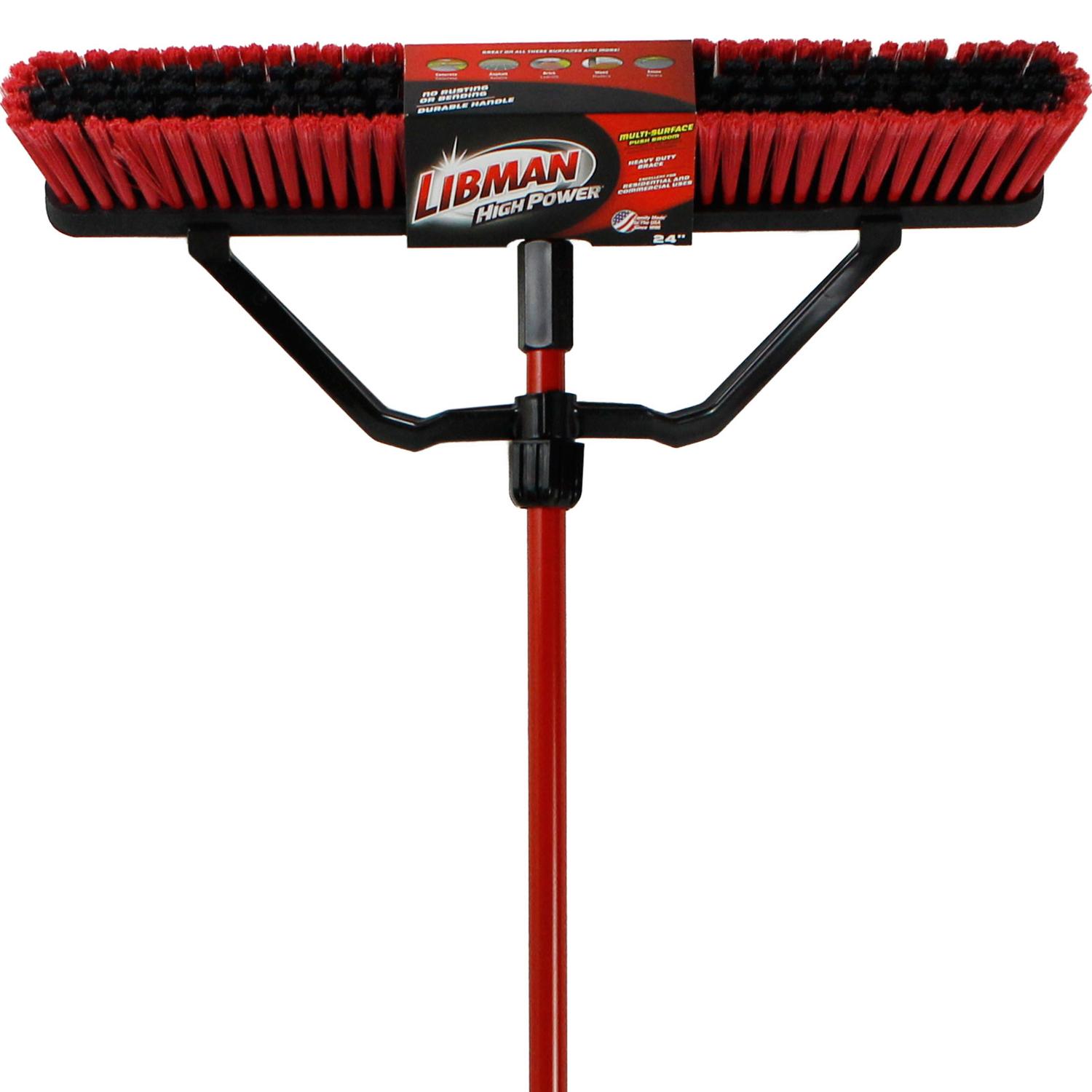 Libman High Power Polyethylene Terephthalate 24 in. Multi-Surface Push Broom