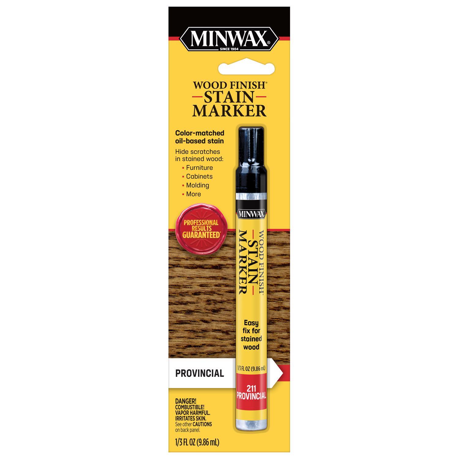 Minwax Wood Finish Stain Marker Semi-Transparent Provincial Oil-Based Stain Marker 1/3 oz