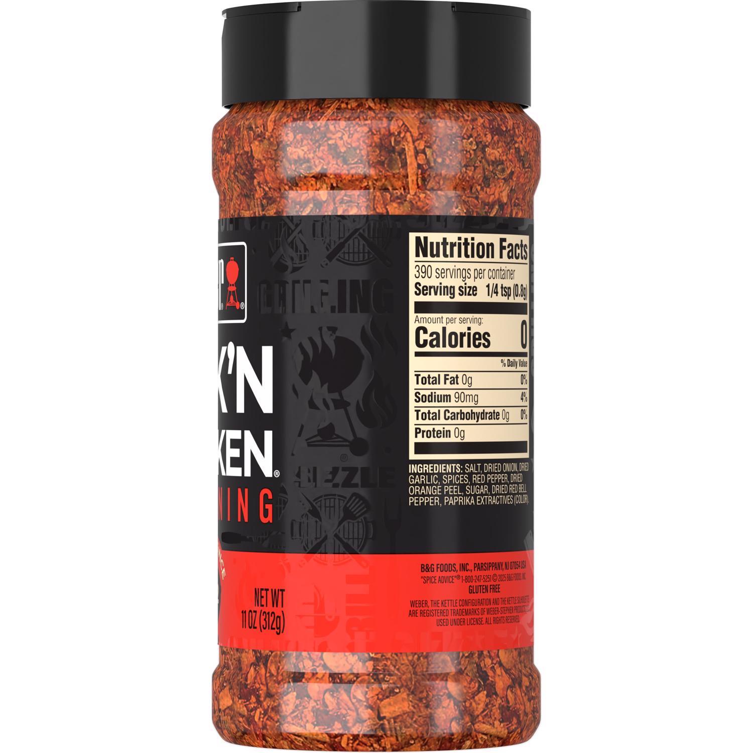 Weber Gluten Free Kick'N Chicken Seasoning 11 oz