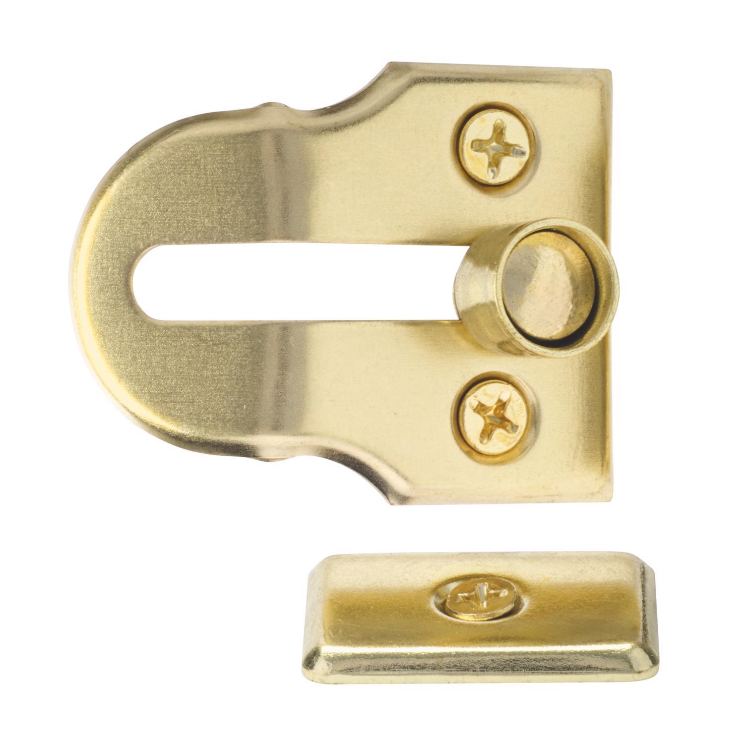 Ace Metallic Brass Window Lock 2 pk