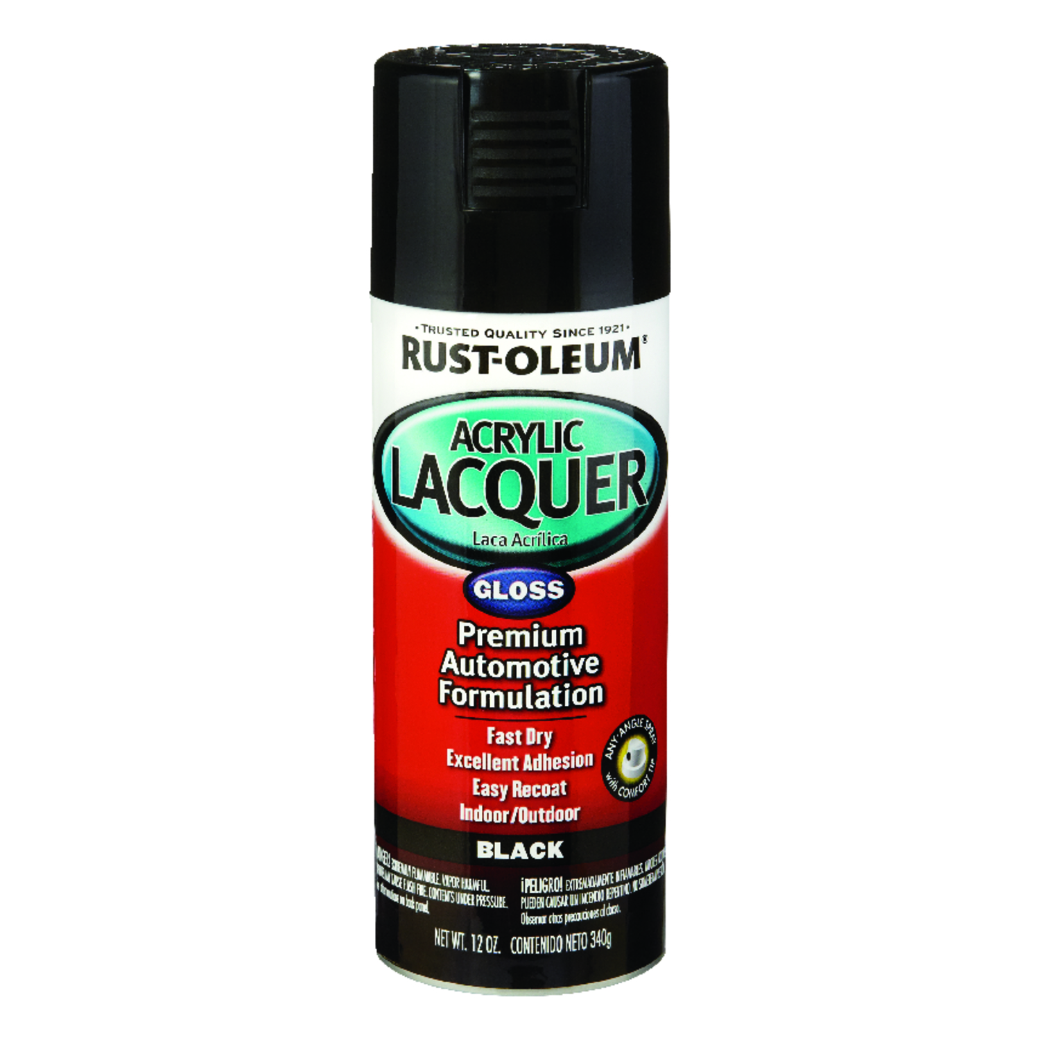 Rust-Oleum Automotive Lacquer Gloss Black Automotive Acrylic Lacquer Spray 12 oz