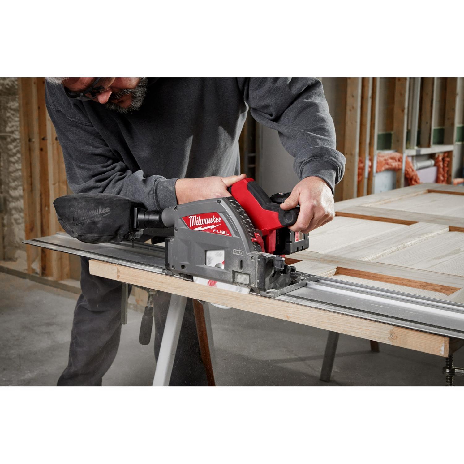 Milwaukee 55 in. L X 0.4 in. H Guide Rail Silver 1 pc