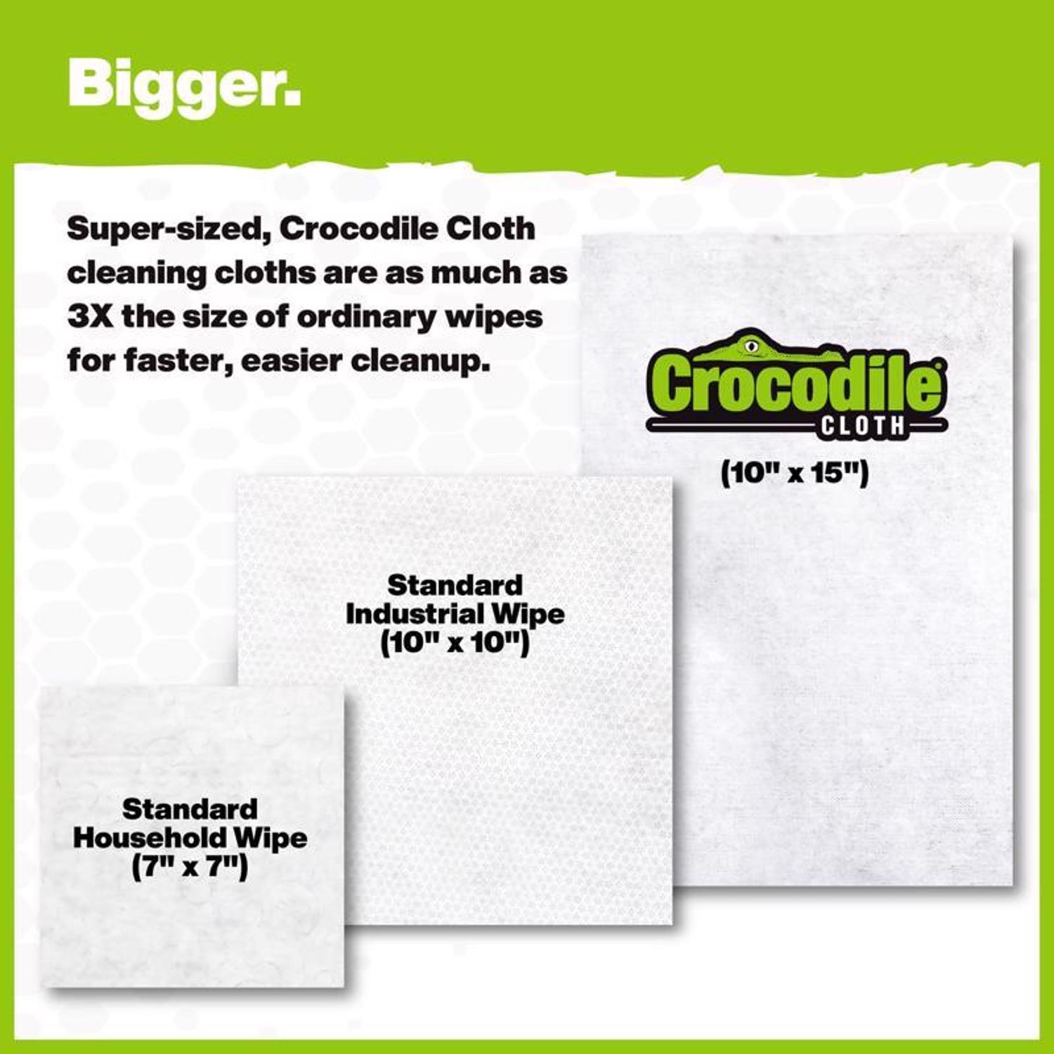 Crocodile Cloth Power Scrub Fiber Blend Cleaning Cloth 15 in. W X 10 in. L 80 pk