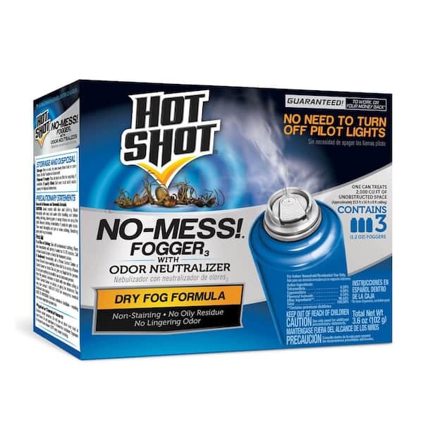 Hot Shot No-Mess Insect Fogger Aerosol with Odor Neutralizer 3-Count