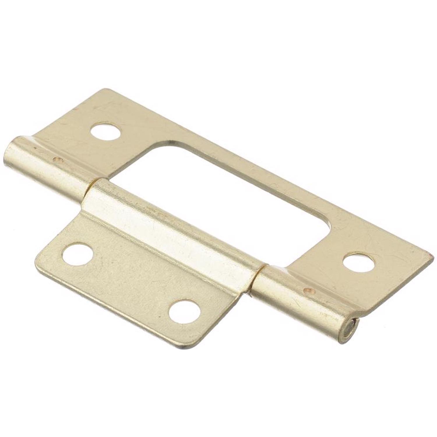 Ace 2.75 in. W X 3 in. L Bright Brass Brass Non-Mortise Hinge 2 pk