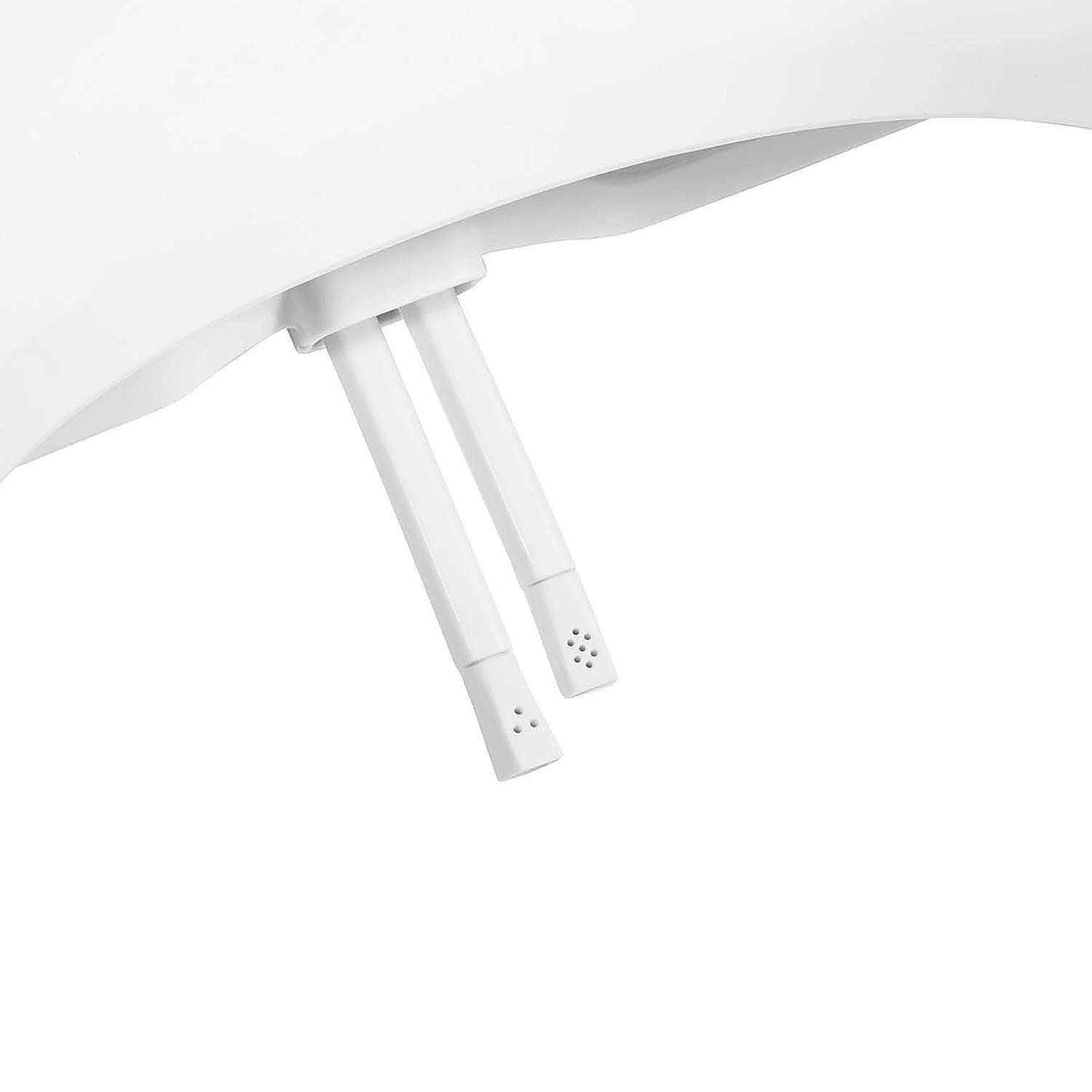Brondell Swash Ecoseat gal White Elongated Bidet Toilet Seat