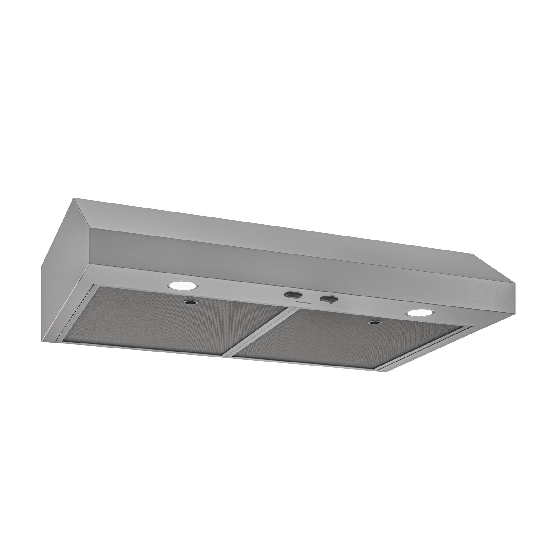 Broan NuTone Glacier 36-in. 350 MAX Blower CFM 1.5 Sones Stainless Steel Range Hood