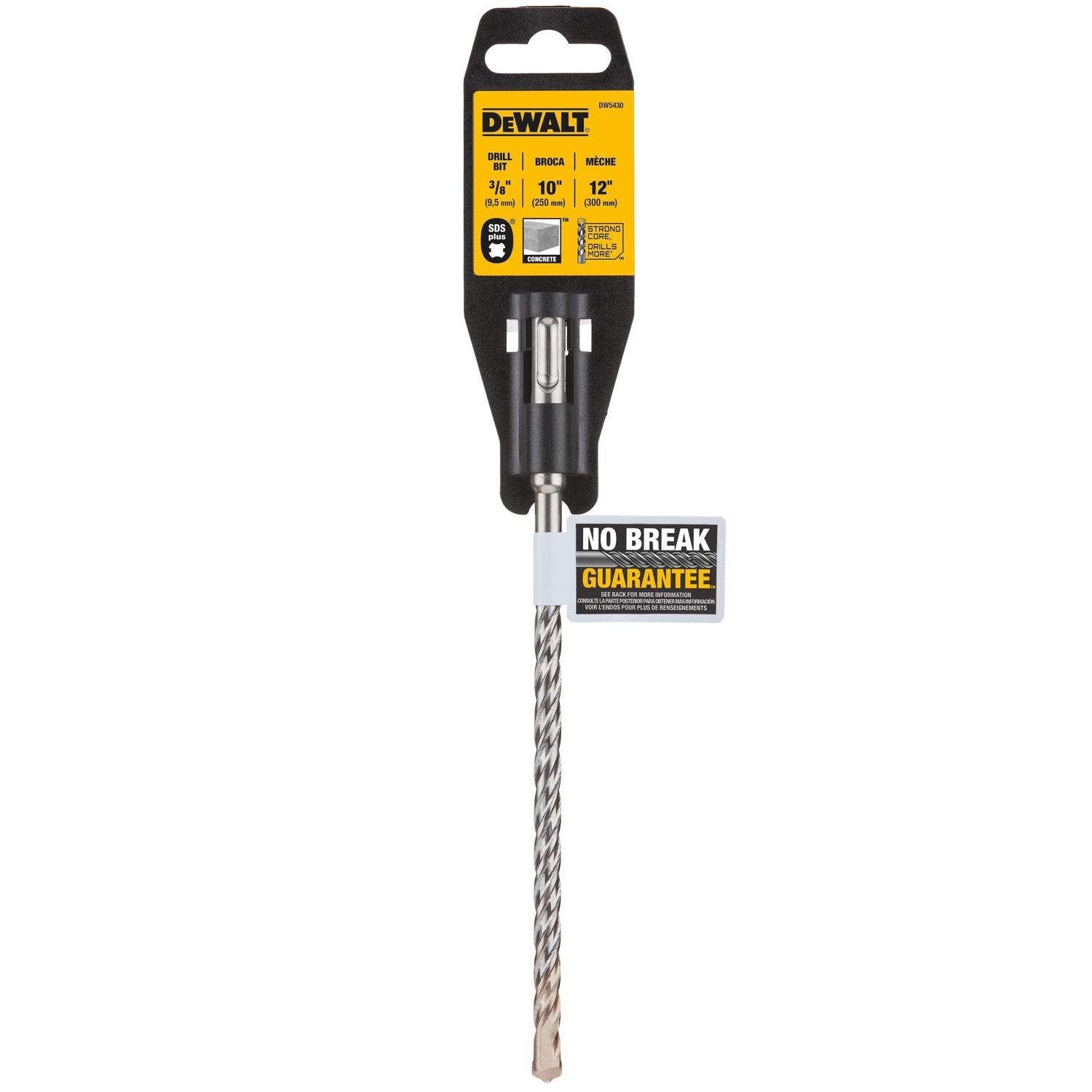 DeWalt 3/8 in. X 12 in. L Carbide Tipped Drill Bit SDS-Plus Shank 1 pc