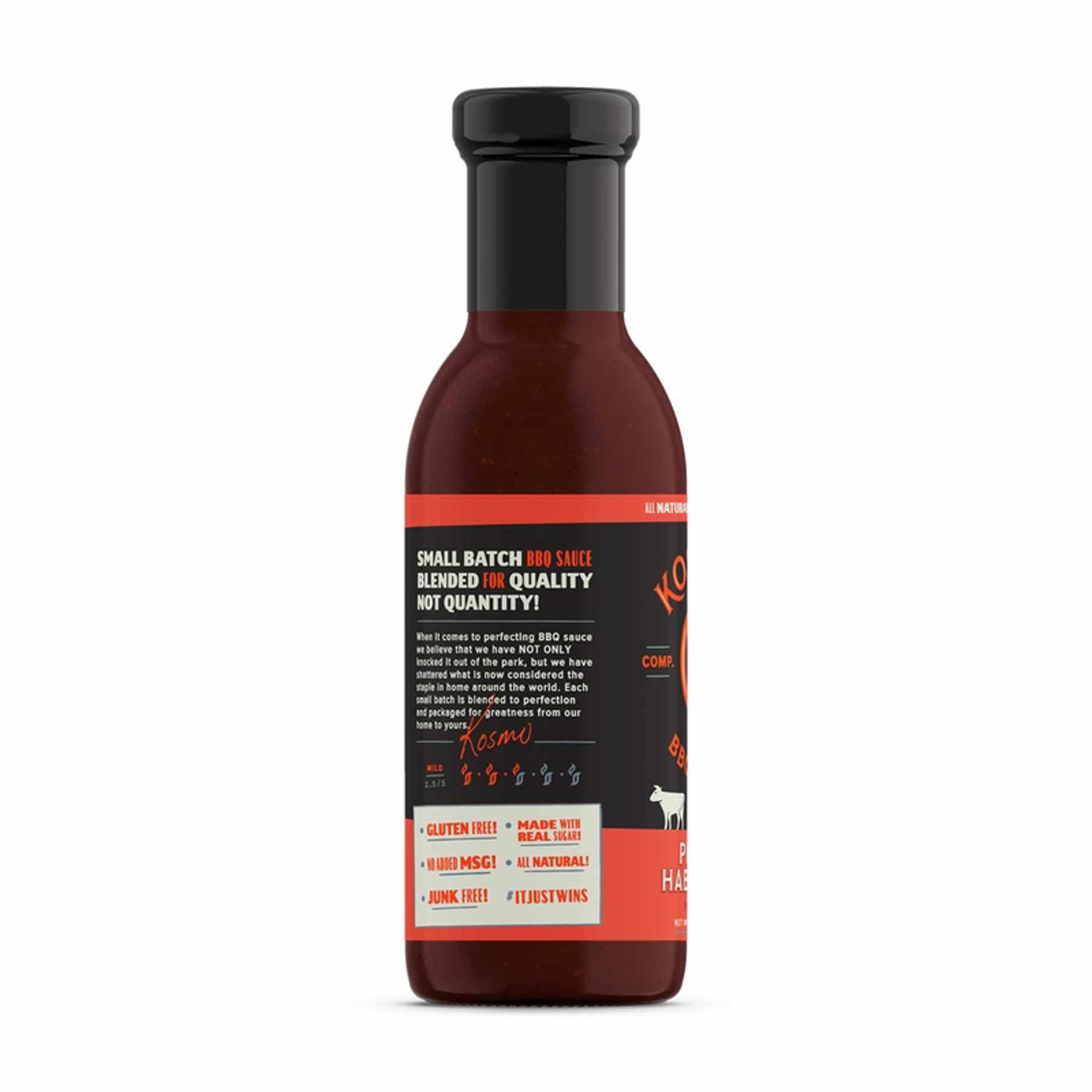 Kosmos Q Peach Habanero BBQ Sauce 16.5 oz Stine Home + Yard The
