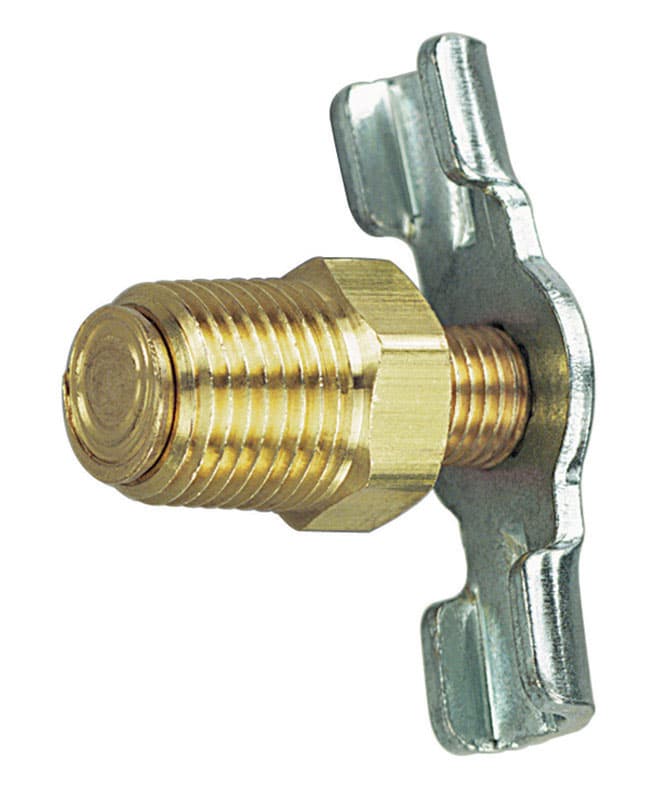 Tru-Flate Steel Drain Cock 1/4 in. Male 1 pc