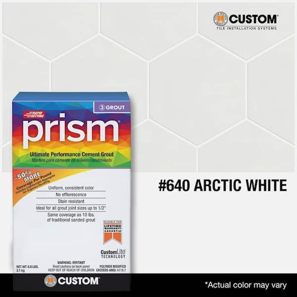 Custom Building Products Prism Arctic White 17 lb. Ultimate Performance Rapid Setting Grout