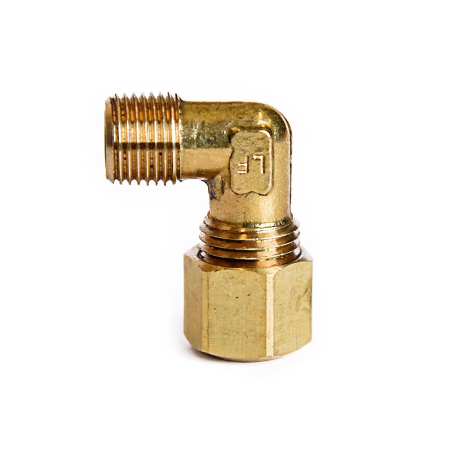 ATC 1/4 in. Compression 1/8 in. D MPT Brass 90 Degree Elbow