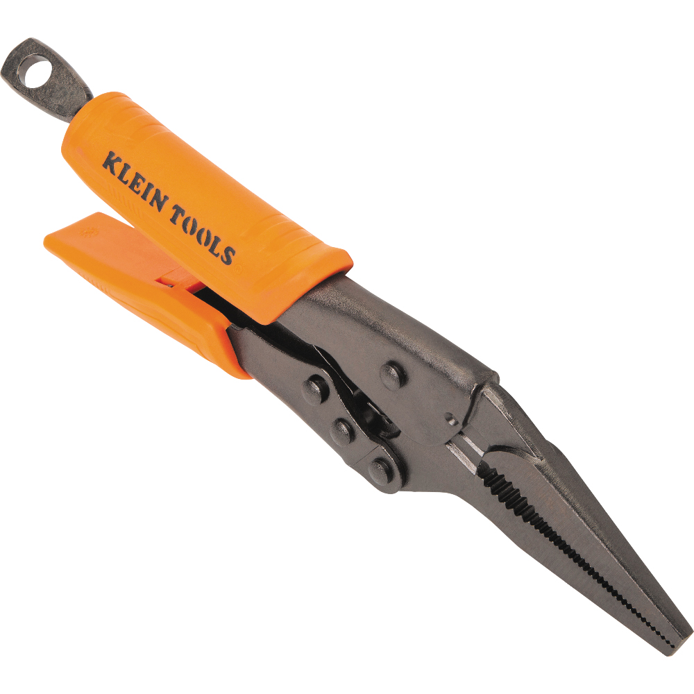 Klein Long Nose Locking Pliers, 9-in.