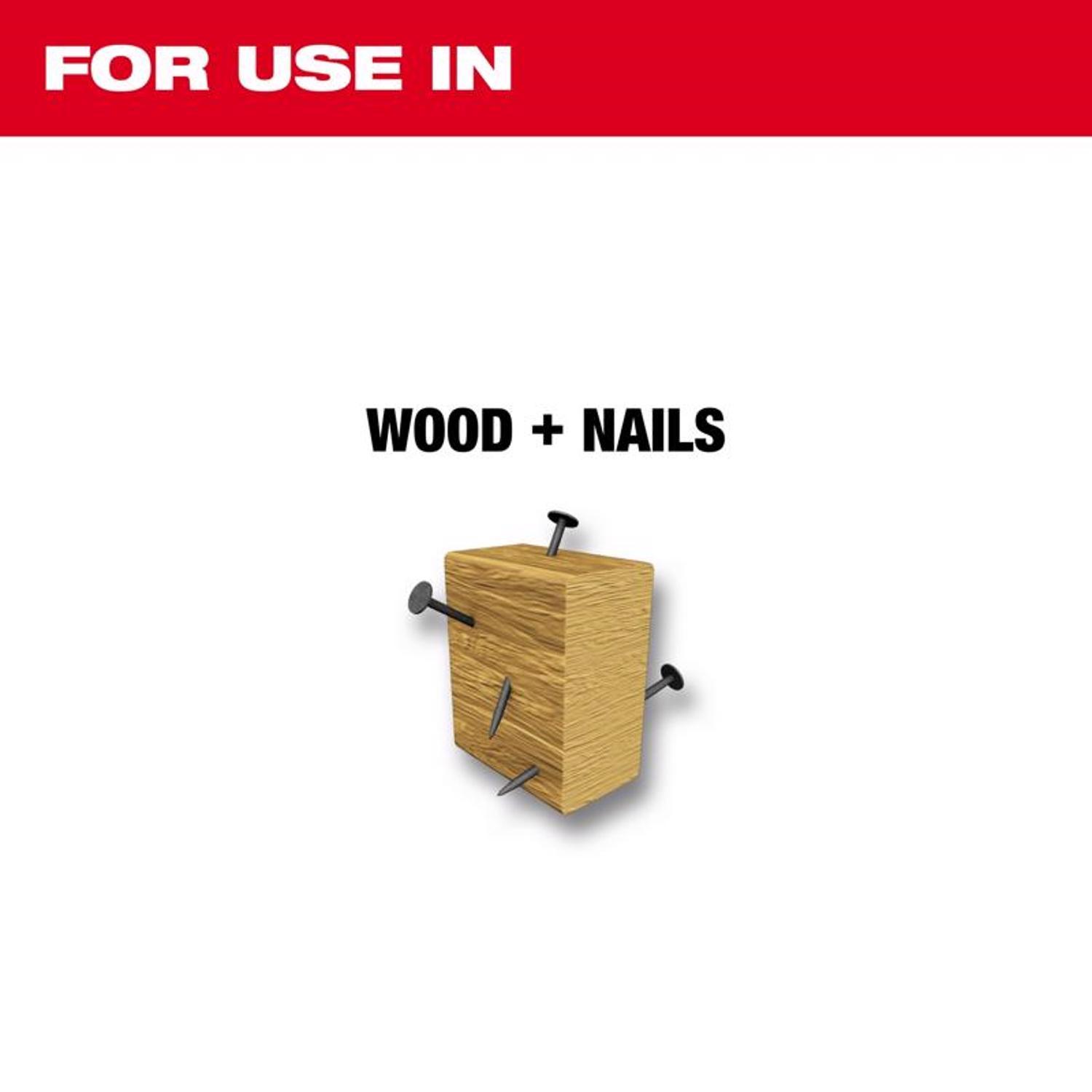 Milwaukee The AX 6 in. Bi-Metal Wood demolition Reciprocating Saw Blade 5 TPI 5 pk