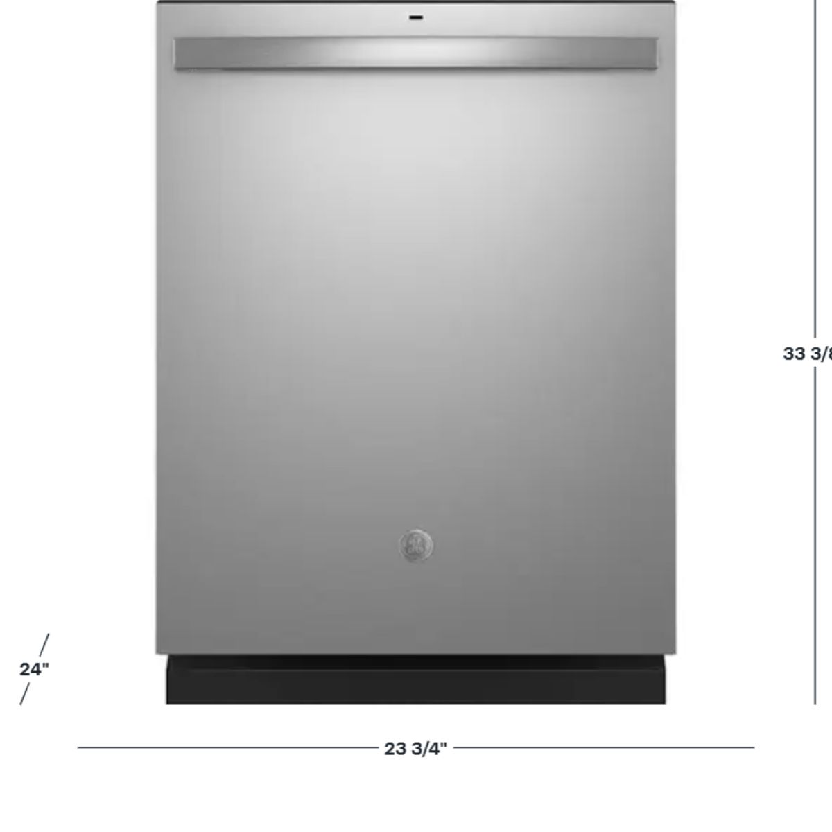 GE 24 in. Built-In Tall Tub Top Control Stainless Steel Dishwasher w/Sanitize, Dry Boost, 52 dBA