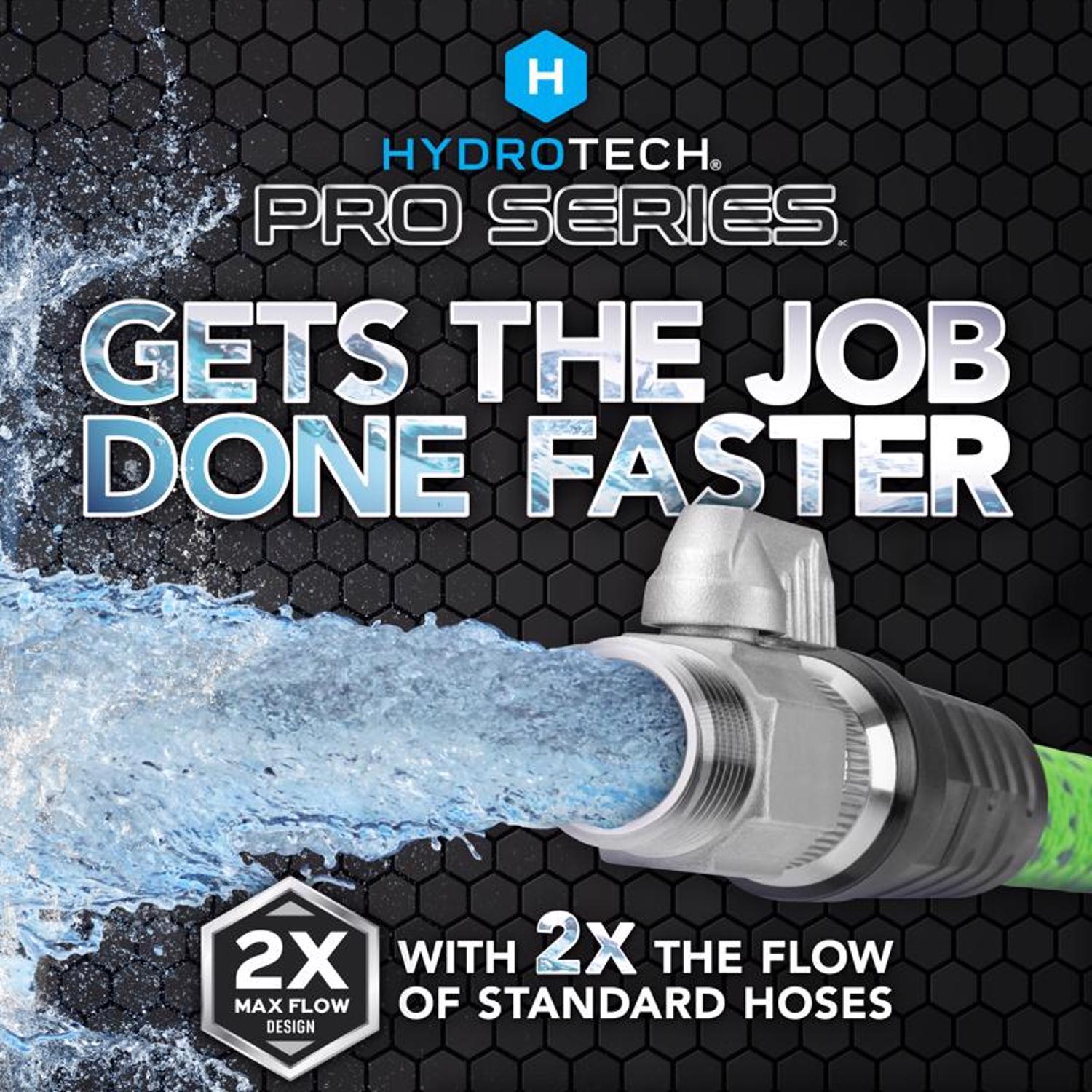 Hydrotech 3/4 in. D X 50 ft. L Heavy Duty Professional Grade Expandable Flexible Garden Hose