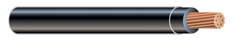 Southwire 500 ft. 1/0 THHN Stranded Wire Black - Sold by the foot