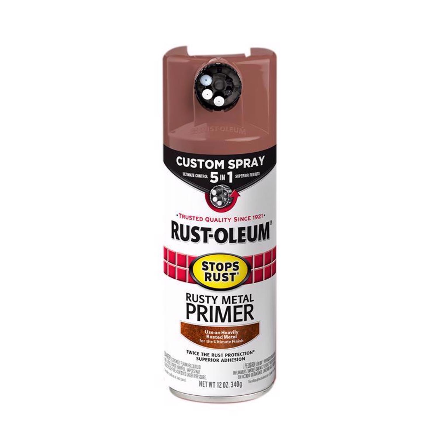 Rust-Oleum Stops Rust Flat Brown Primer Spray 12 oz.