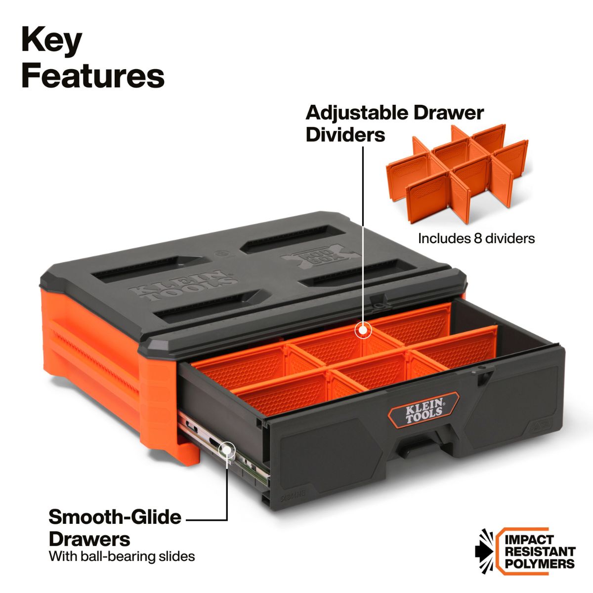 Klein Tools MODbox Compact Single Drawer, Full Width