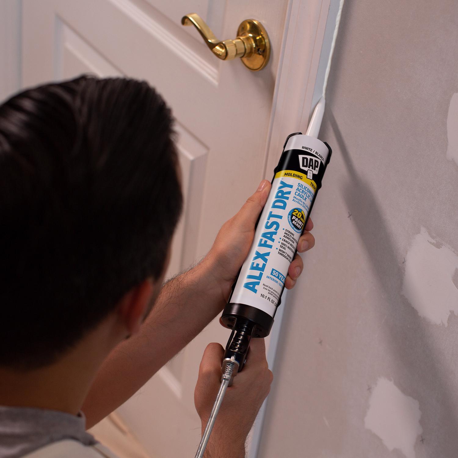DAP Alex Fast Dry White Acrylic Latex Caulk 10.1 oz